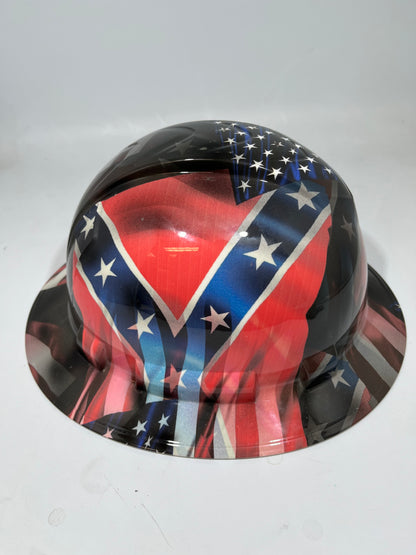 Full Brim Hard Hat Hydro Dipped SOUTHERN PRIDE