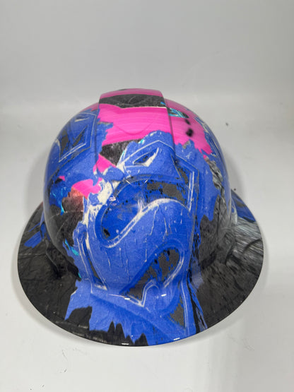 Full Brim Hard Hat Hydro Dipped SUPERWOMAN