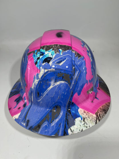 Full Brim Hard Hat Hydro Dipped SUPERWOMAN
