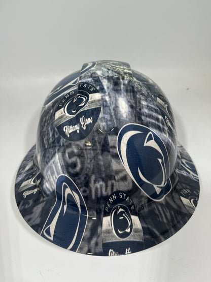 Full Brim Hard Hat Hydro Dipped PENN STATE