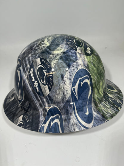 Full Brim Hard Hat Hydro Dipped PENN STATE