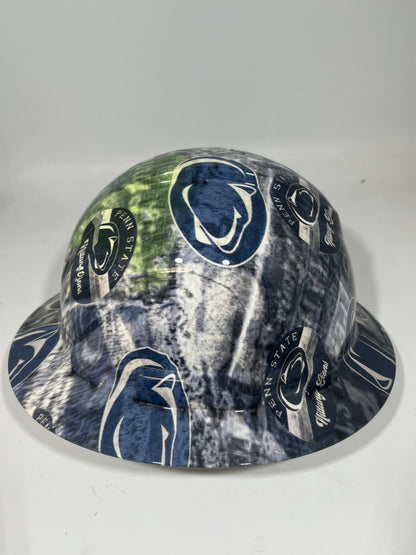 Full Brim Hard Hat Hydro Dipped PENN STATE