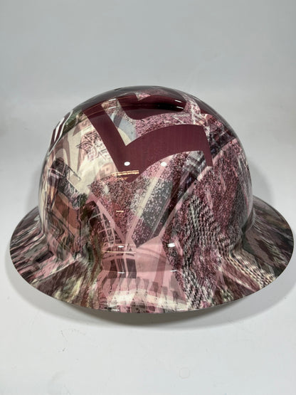 Full Brim Hard Hat Hydro Dipped MSU MISSISSIPPI STATE