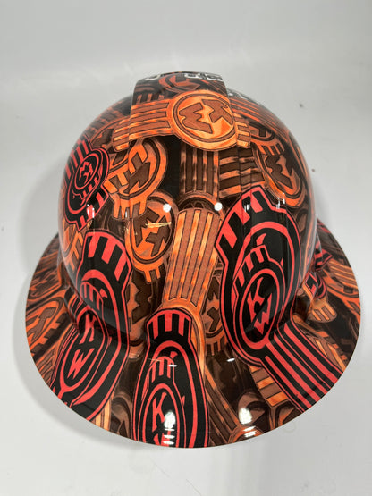 Full Brim Hard Hat Hydro Dipped RAISED ON COUNTRY