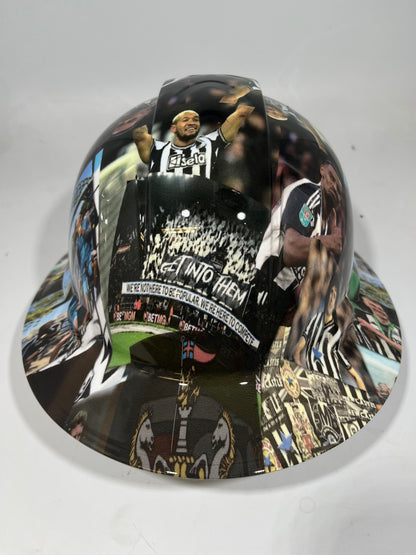 Full Brim Hard Hat Hydro Dipped NEWCASTLE UNITED