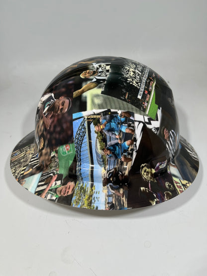 Full Brim Hard Hat Hydro Dipped NEWCASTLE UNITED