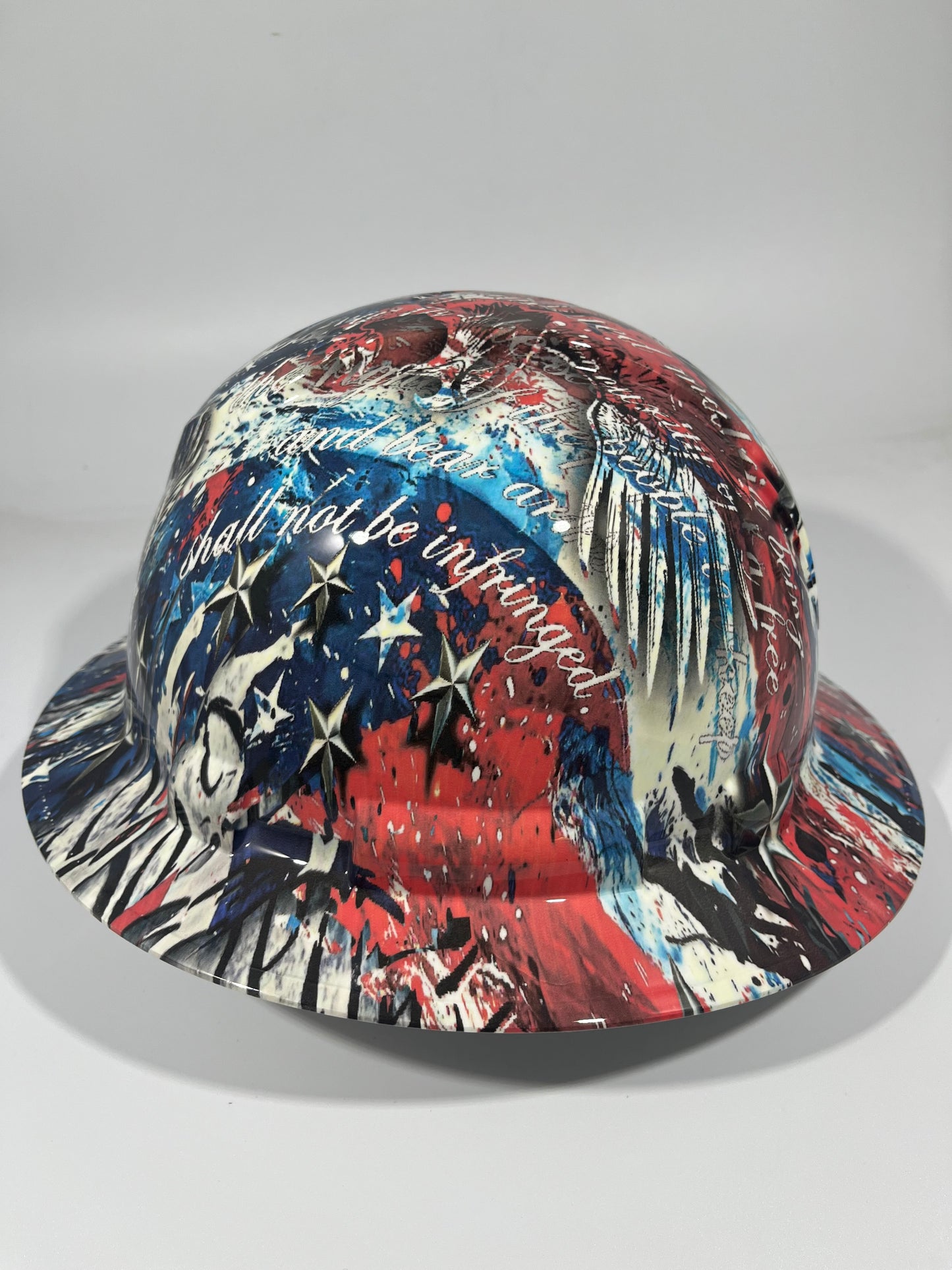 Full Brim Hard Hat Hydro Dipped WE THE PEOPLE AMERICAN PRIDE