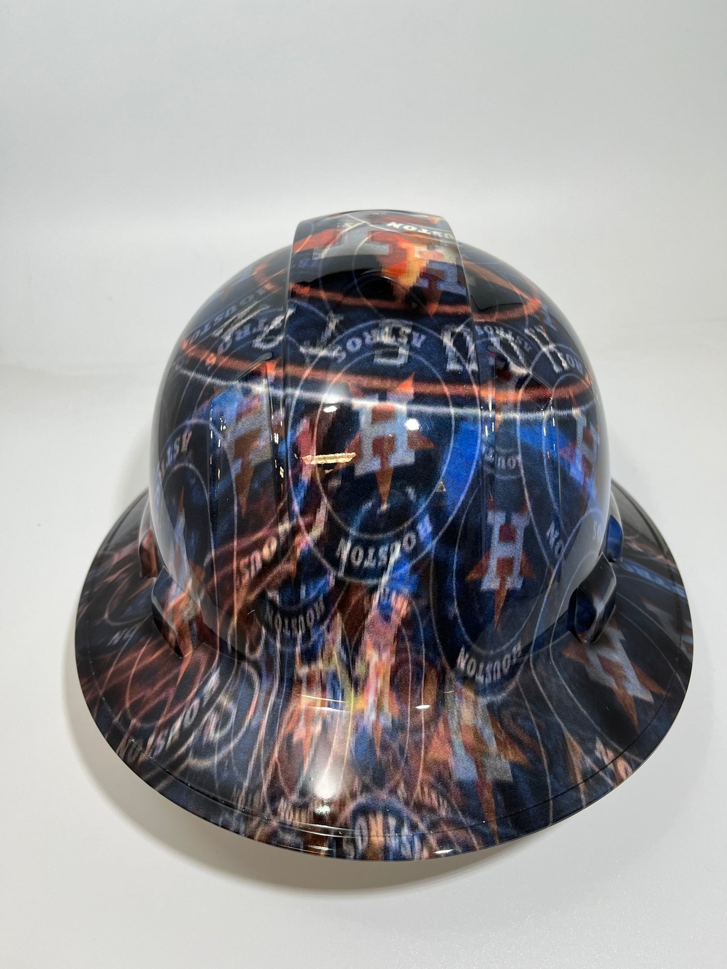 Full Brim Hard Hat Hydro Dipped HOUSTON ASTROS
