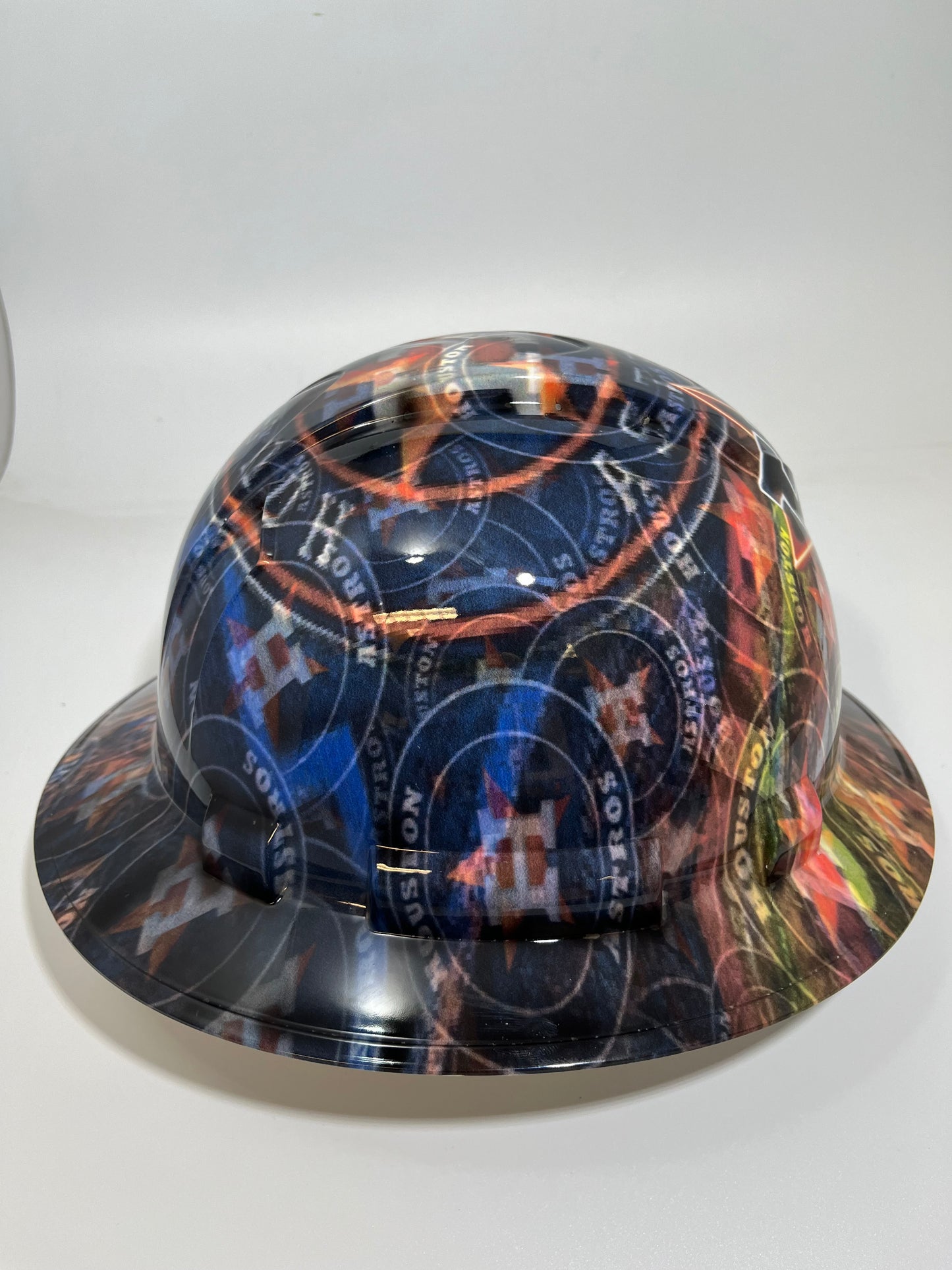 Full Brim Hard Hat Hydro Dipped HOUSTON ASTROS