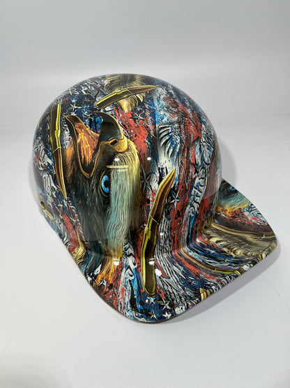 Baseball Cap Style Motorcycle Helmet LIBERTY OR DEATH WE THE PEOPLE