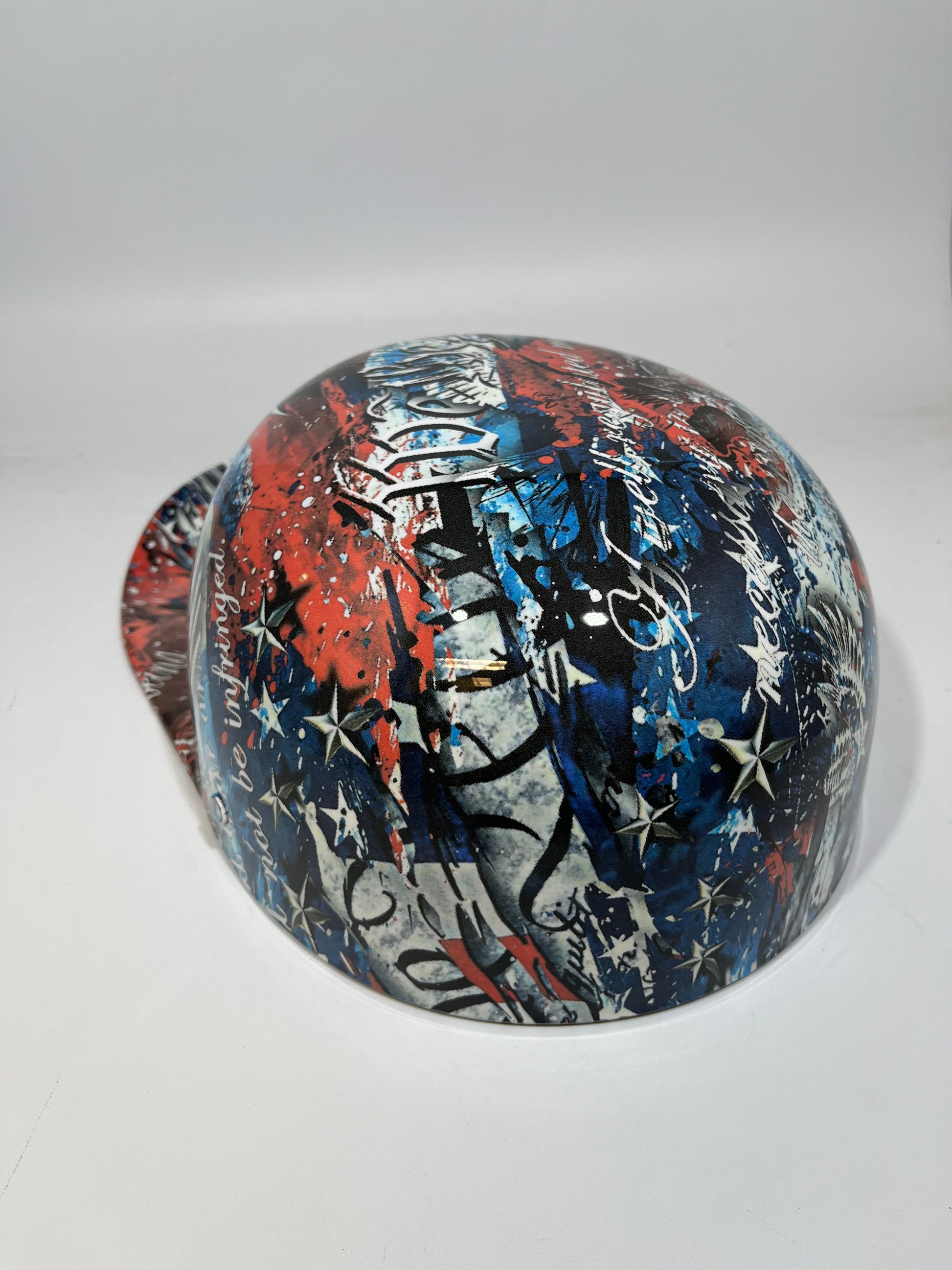 custom painted half motorcycle helmets Full brim Hydro dipped Trump customizable hardhats – The Hard Hat Shop