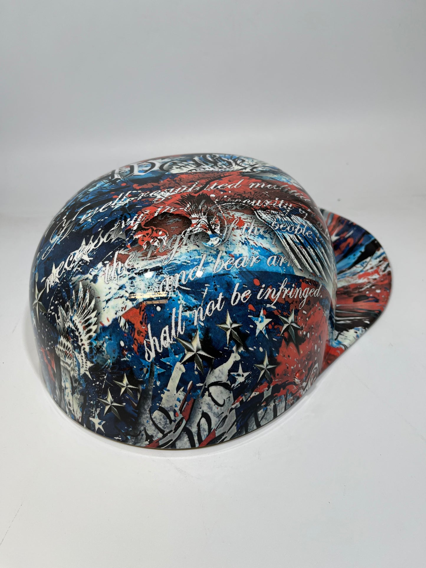 Baseball Cap Style Motorcycle Helmet SICK WE THE PEOPLE 2A