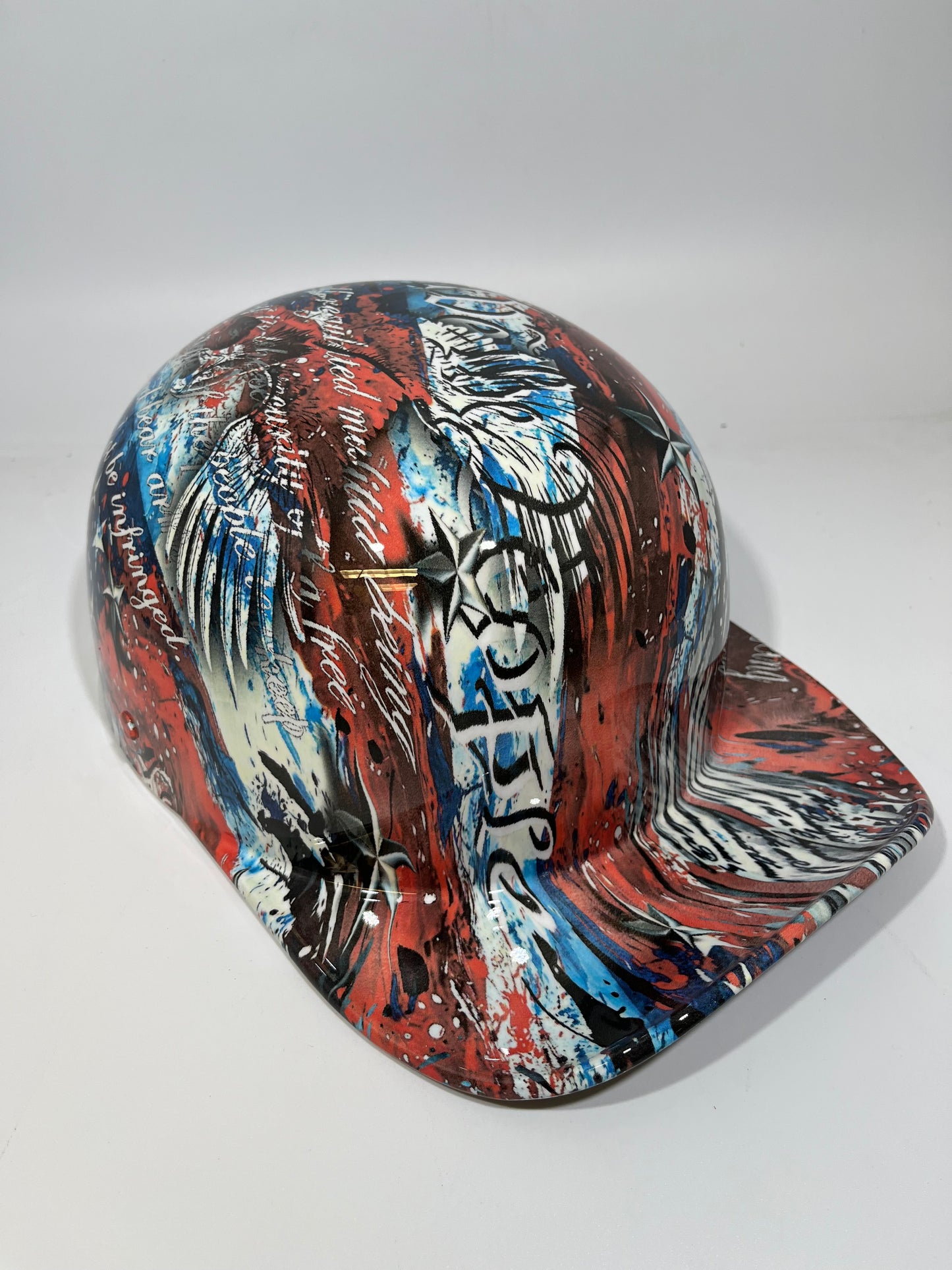 Baseball Cap Style Motorcycle Helmet SICK WE THE PEOPLE 2A