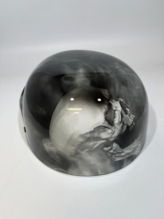 Baseball Cap Style Motorcycle Helmet LOST SOULS SKULLS