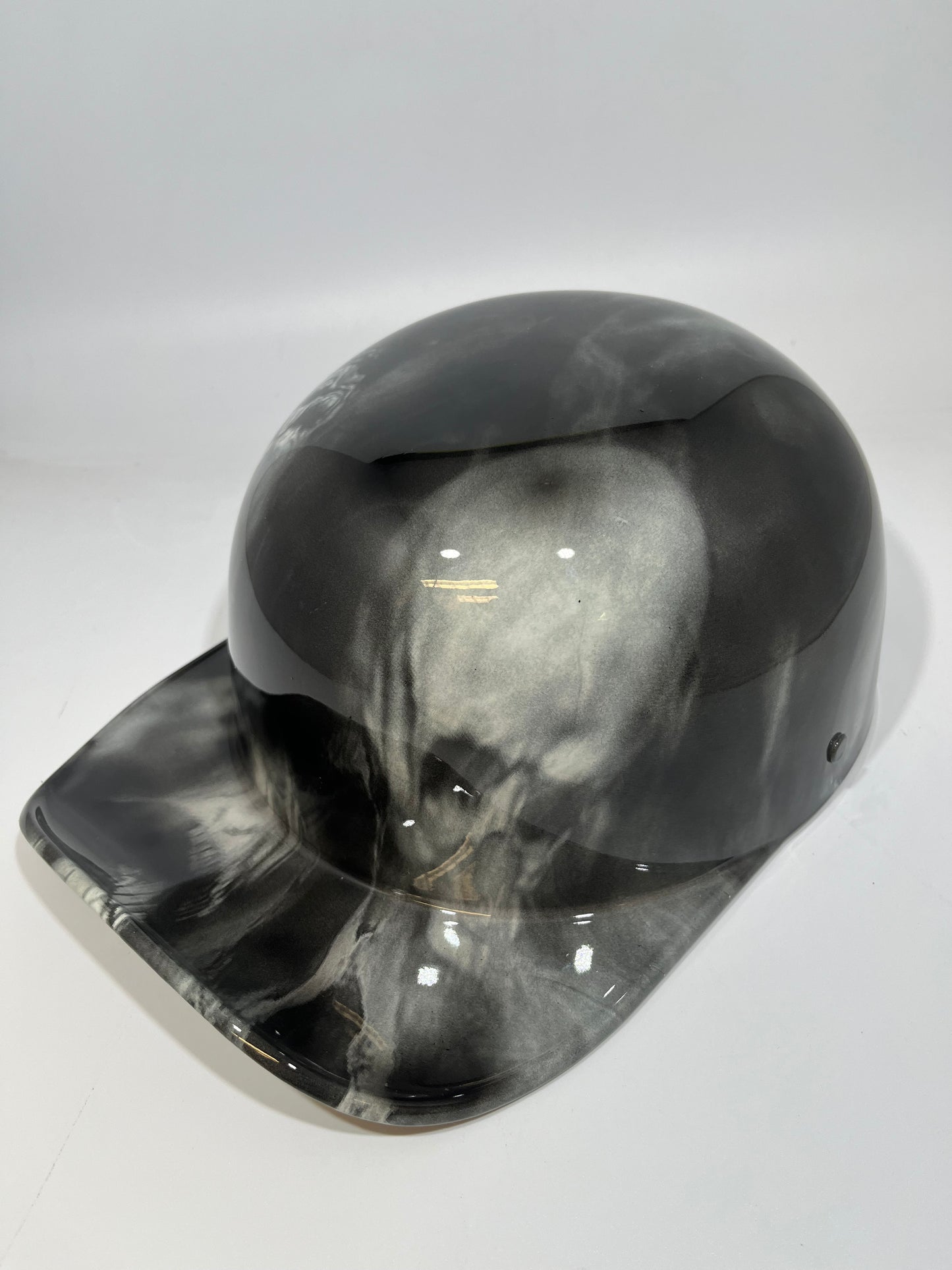 Baseball Cap Style Motorcycle Helmet LOST SOULS SKULLS