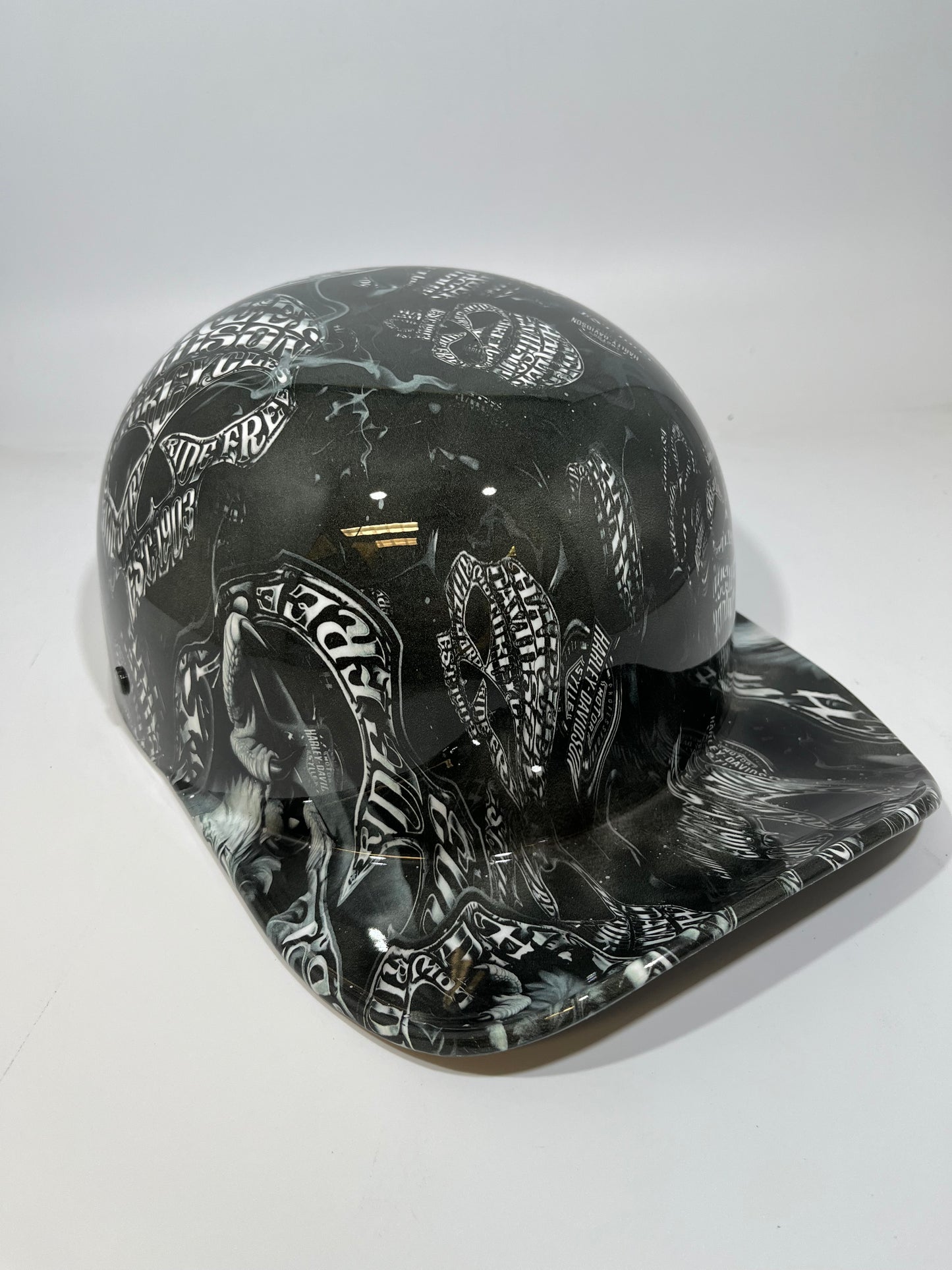 Baseball Cap Style Motorcycle Helmet HARLEY LIVE TO RIDE