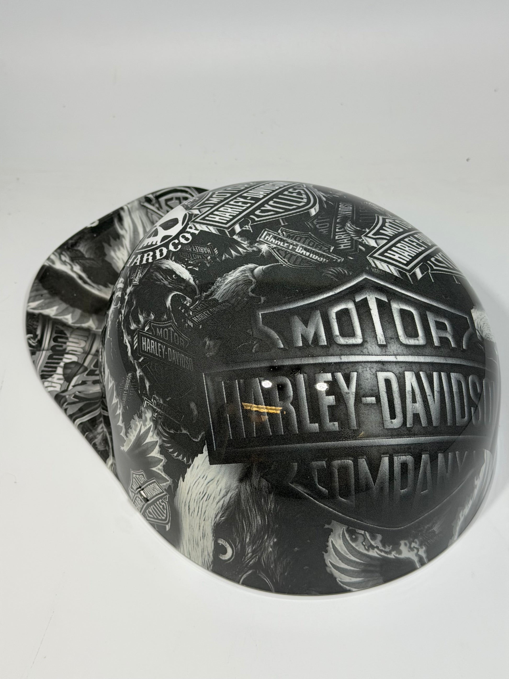 Baseball Cap Style Motorcycle Helmet BIG LOGO HARLEY DAVIDSON