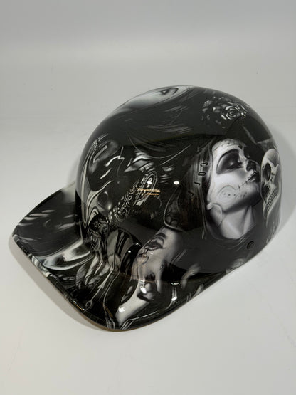 Baseball Cap Style Motorcycle Helmet DAY OF THE DEAD GIRLS