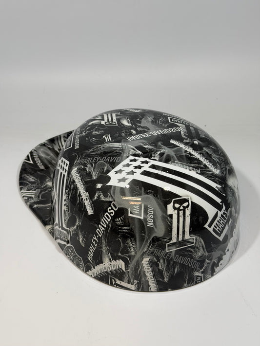 Baseball Cap Style Motorcycle Helmet HARLEY DAVIDSON 1 LOGO & SKULLS