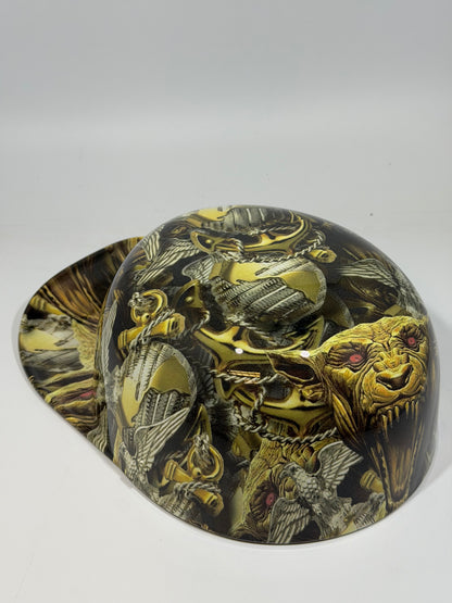 Baseball Cap Style Motorcycle Helmet DEVIL DOG MARINES SEMPER FI