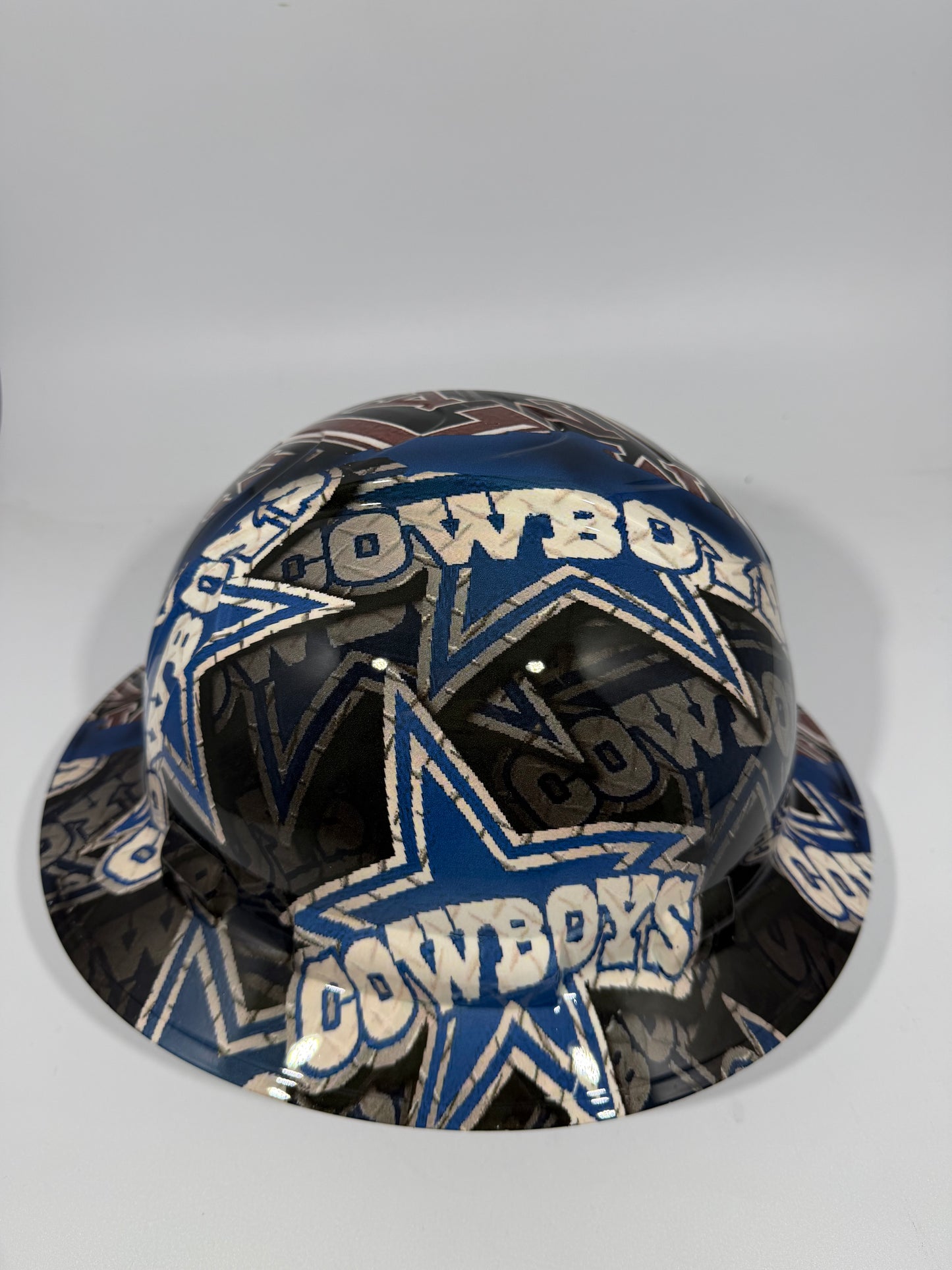 Full Brim Hard Hat Hydro Dipped DALLAS PRIDE. TEXAS A&M / DALLAS COWBOYS