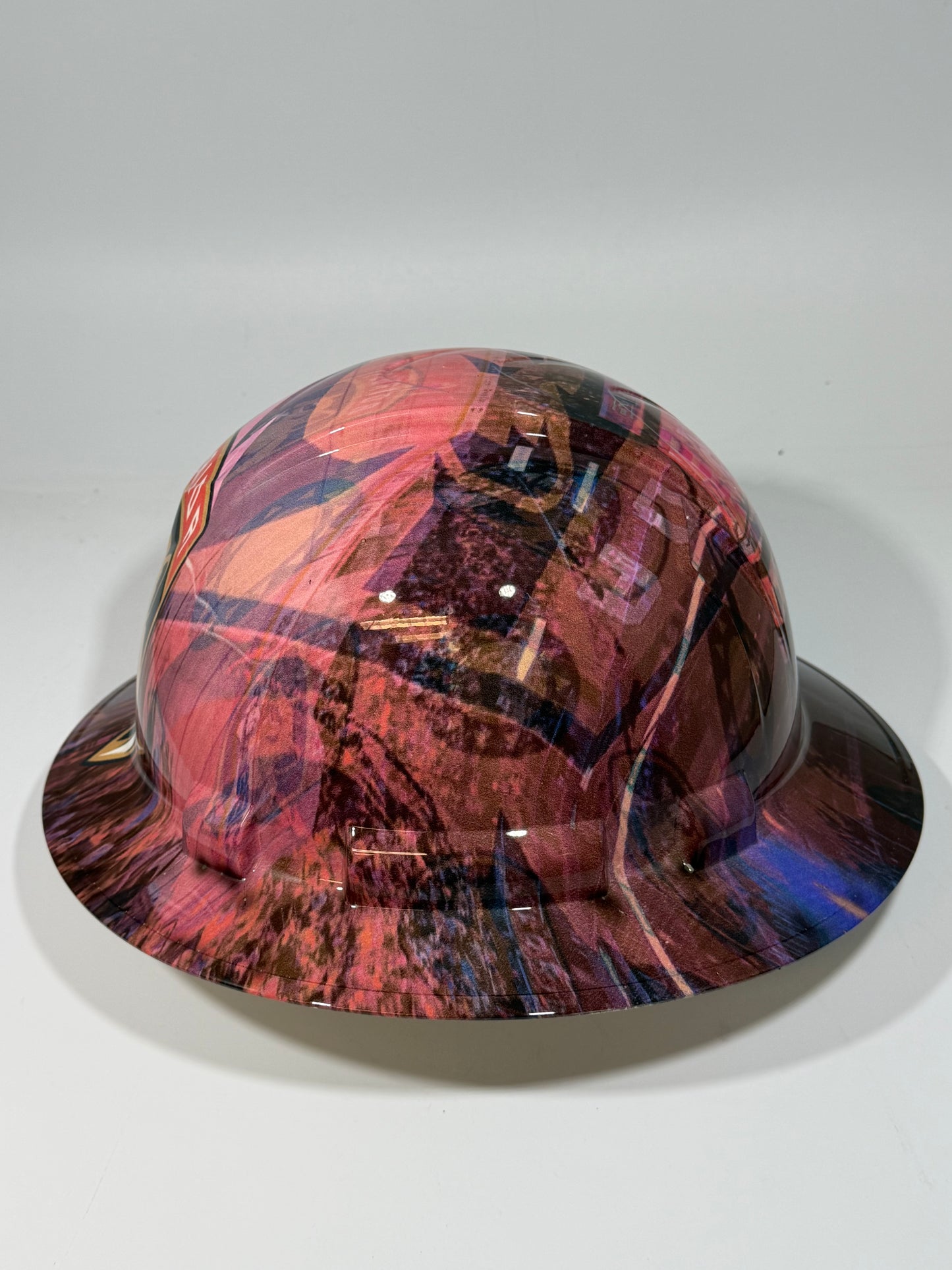 Full Brim Hard Hat Hydro Dipped FLORIDA PANTHERS