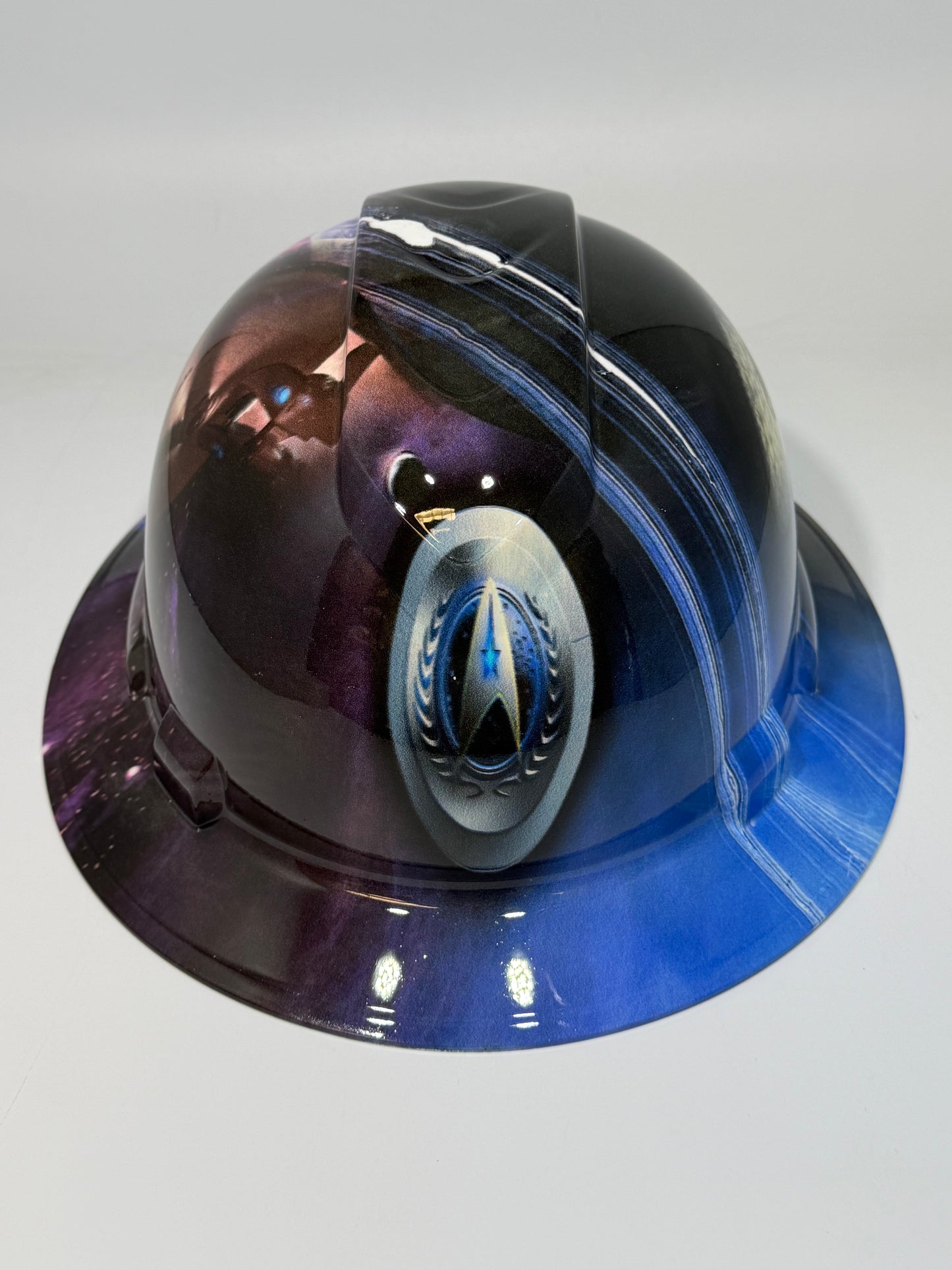 Full Brim Hard Hat Hydro Dipped STAR TREK