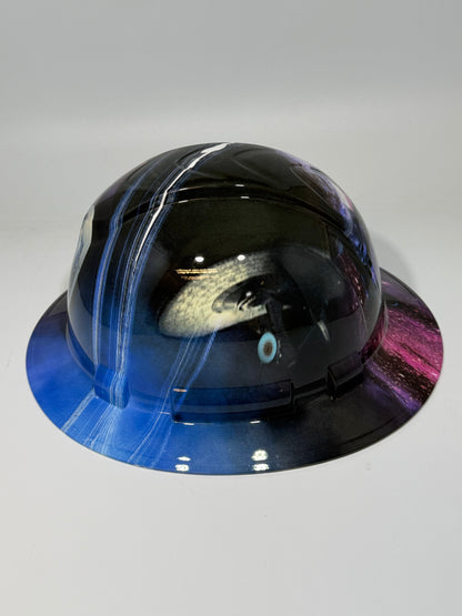 Full Brim Hard Hat Hydro Dipped STAR TREK