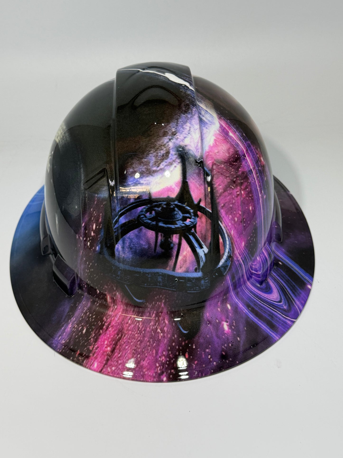 Full Brim Hard Hat Hydro Dipped STAR TREK