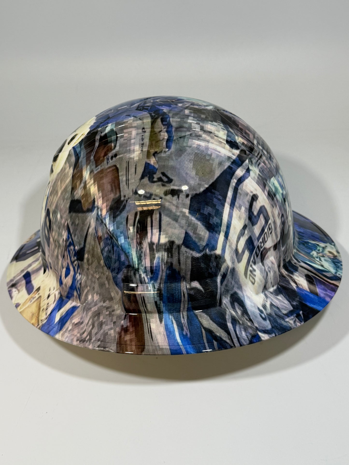 Full Brim Hard Hat Hydro Dipped TORONTO MAPLE LEAFS