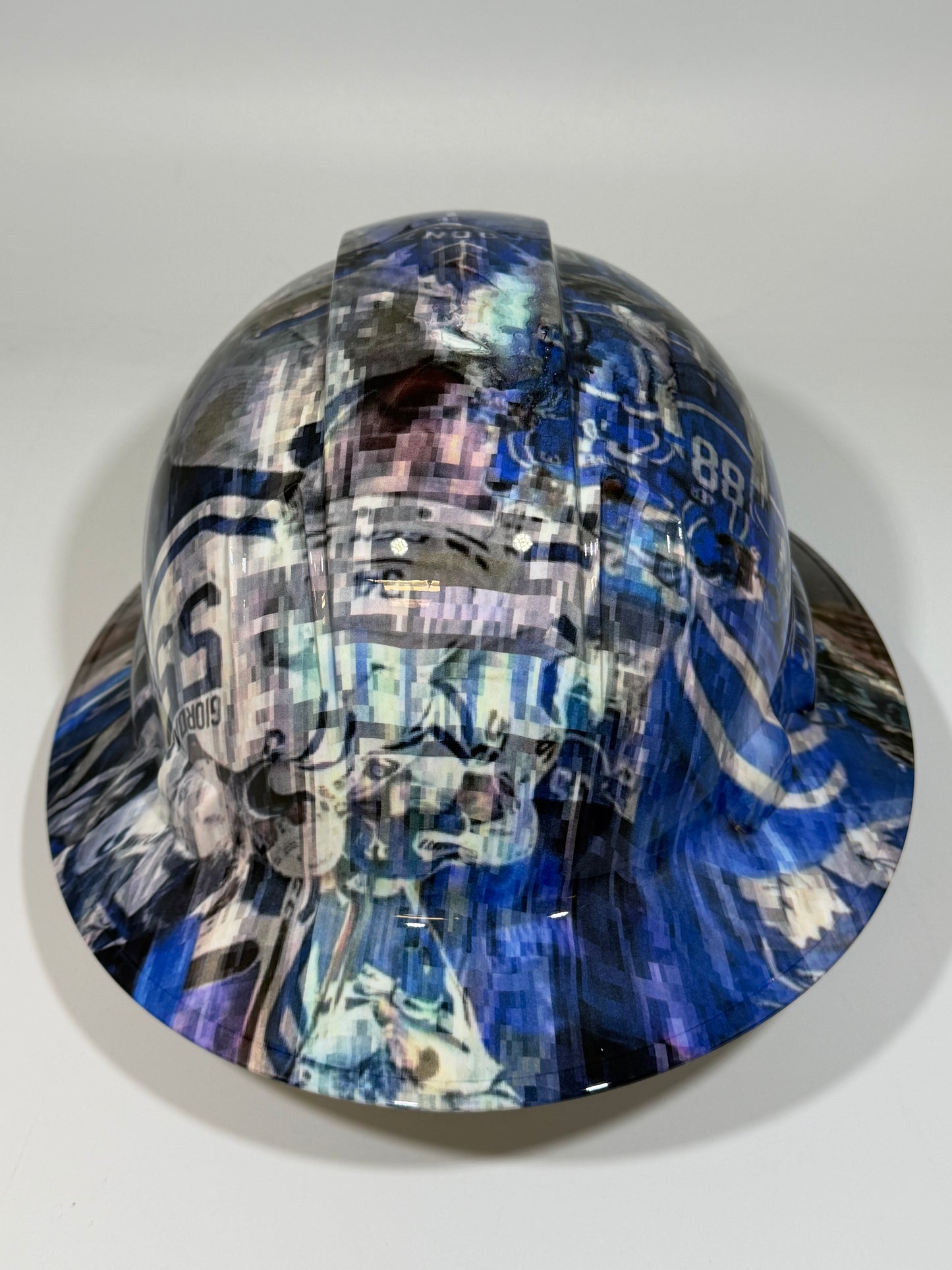 Full Brim Hard Hat Hydro Dipped TORONTO MAPLE LEAFS