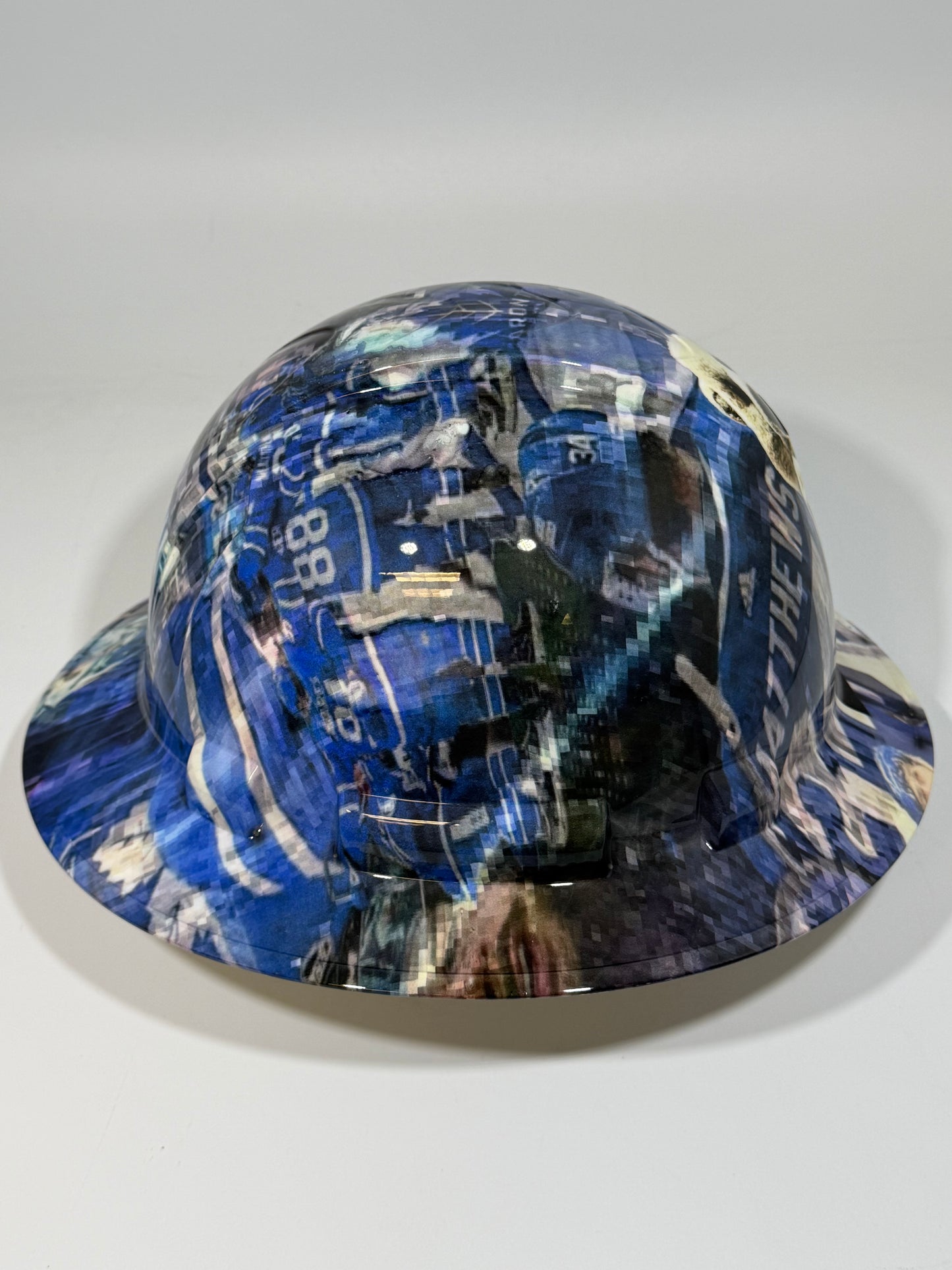 Full Brim Hard Hat Hydro Dipped TORONTO MAPLE LEAFS