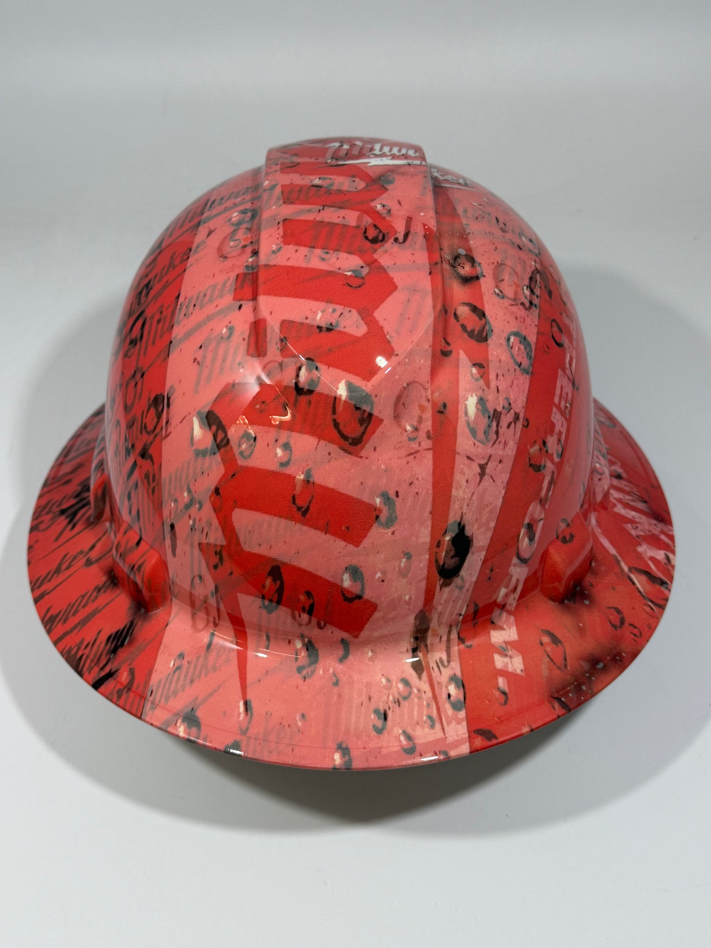 Full Brim Hard Hat Hydro Dipped MILWAUKEE