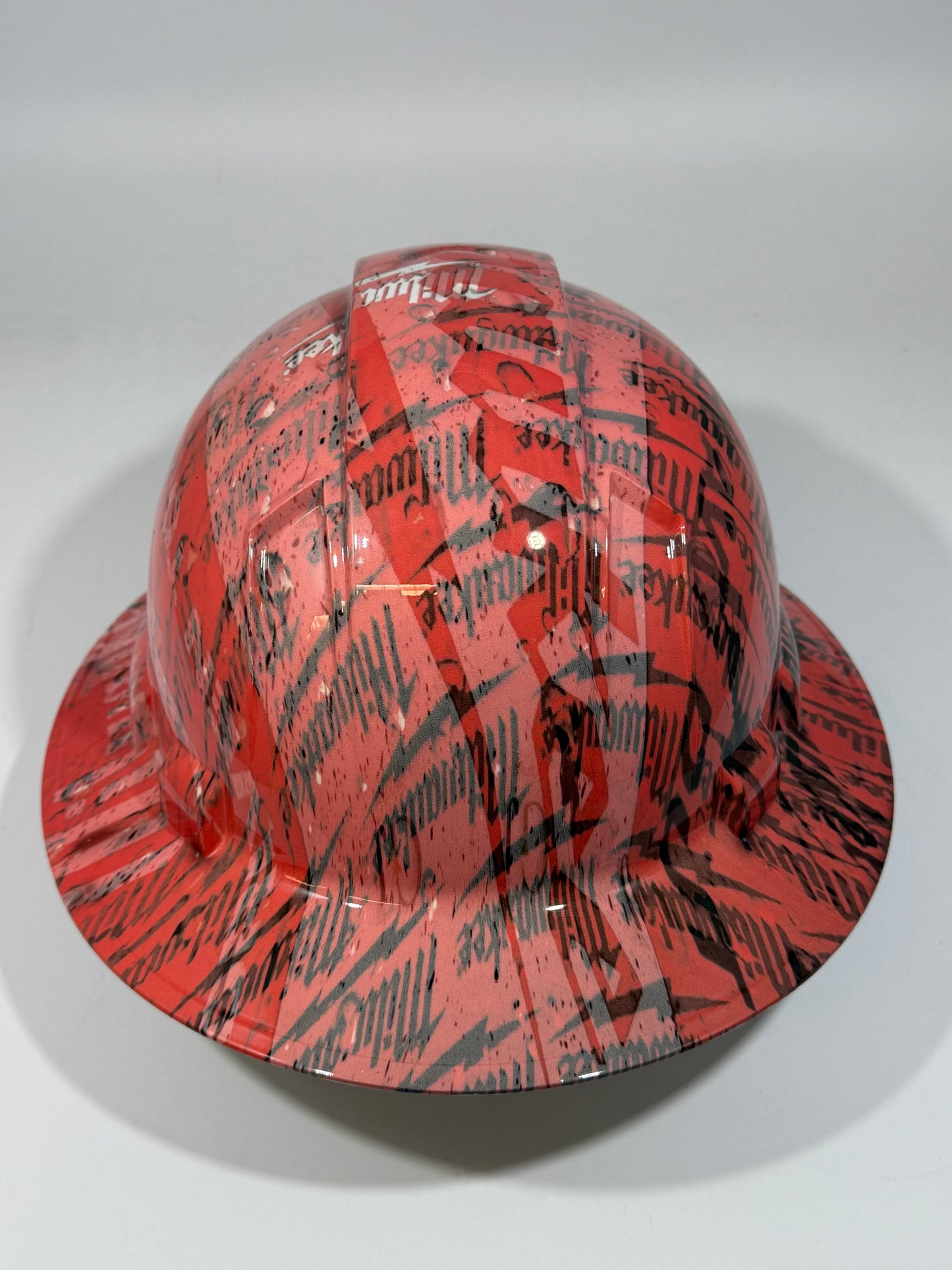 Full Brim Hard Hat Hydro Dipped MILWAUKEE
