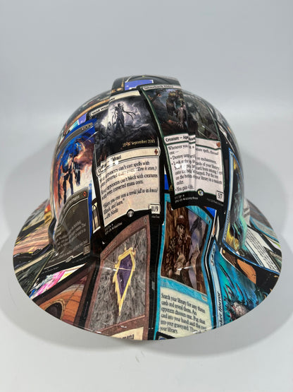 Full Brim Hard Hat Custom Hydro Dipped MAGIC THE GATHERING