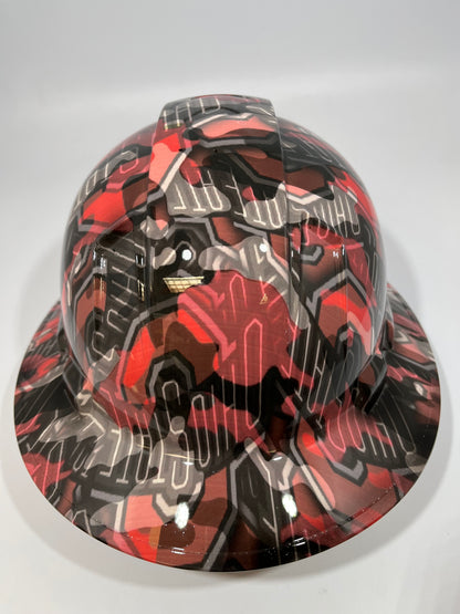 Full Brim Hard Hat Custom Hydro Dipped OHIO STATE BUCKEYES OSU CAMO