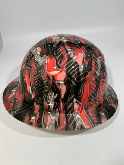 Full Brim Hard Hat Custom Hydro Dipped OHIO STATE BUCKEYES OSU CAMO