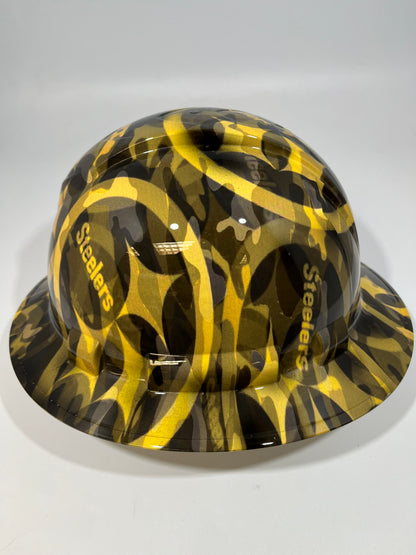 PITTSBURG STEELERS CAMO Full Brim Hard Hat