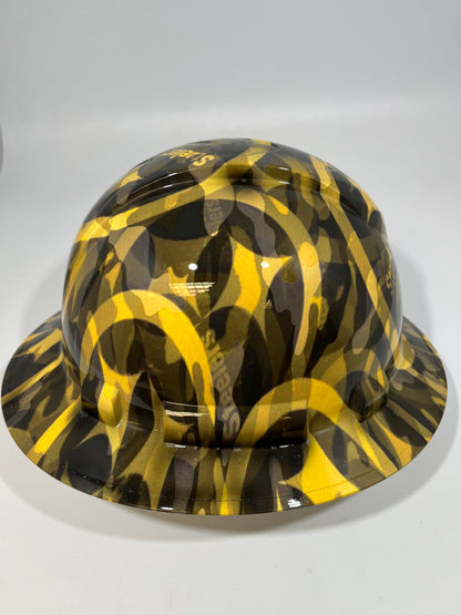PITTSBURG STEELERS CAMO Full Brim Hard Hat