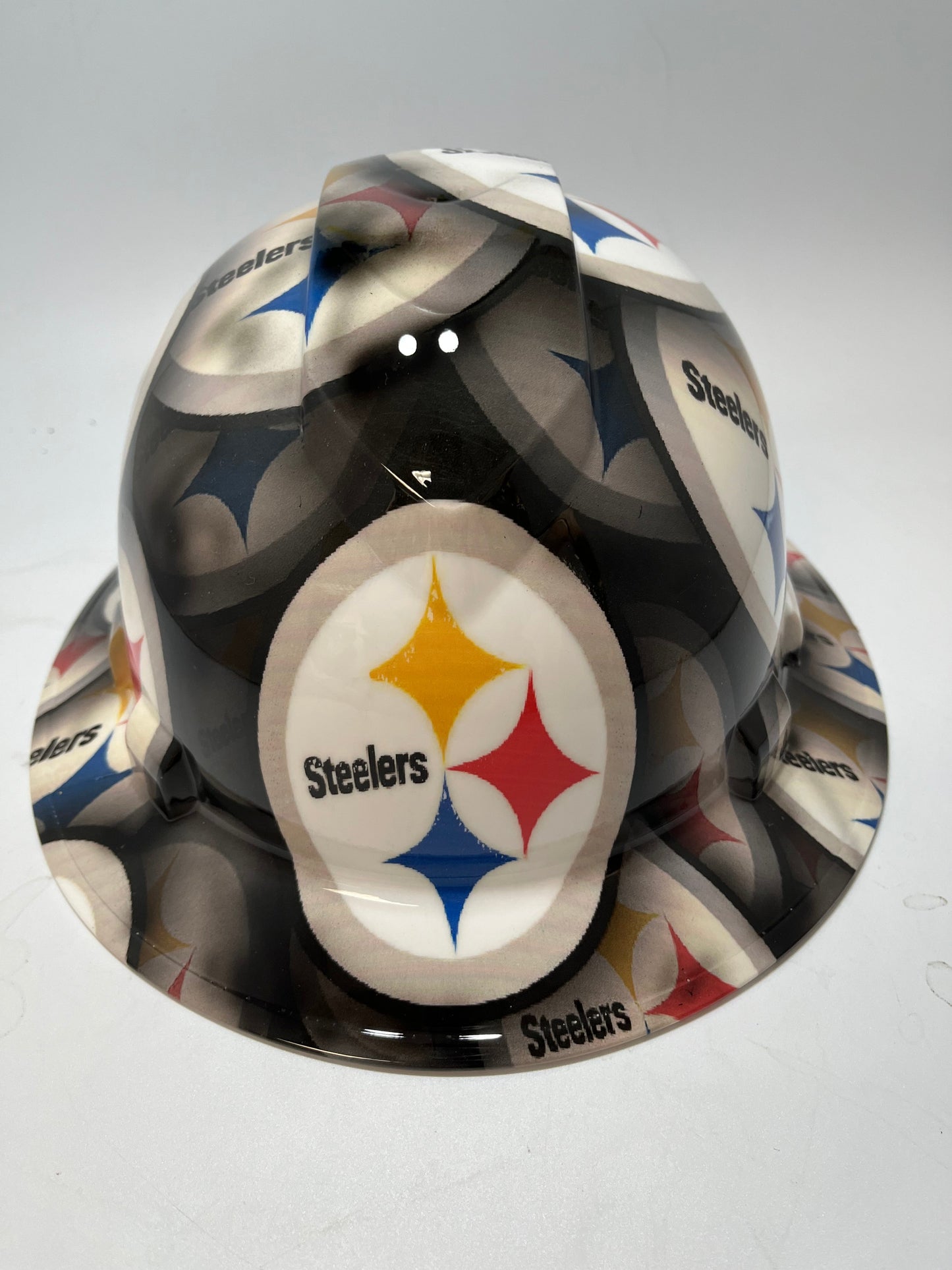 Badass hard hat with a Hydro dipped team design 