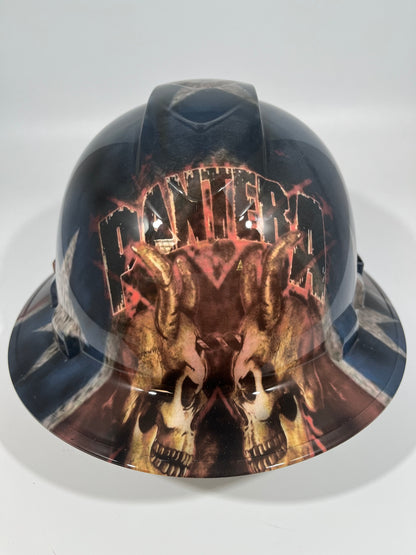 Full Brim Hard Hat Hydro Dipped Pantera