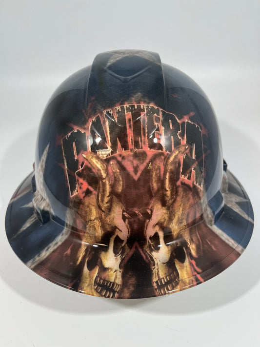 Full Brim Hard Hat Hydro Dipped Pantera