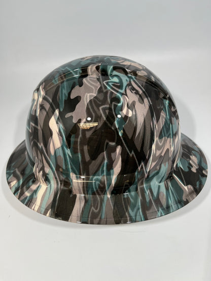 Full Brim Hard Hat Hydro Dipped Philadelphia Eagles Camo