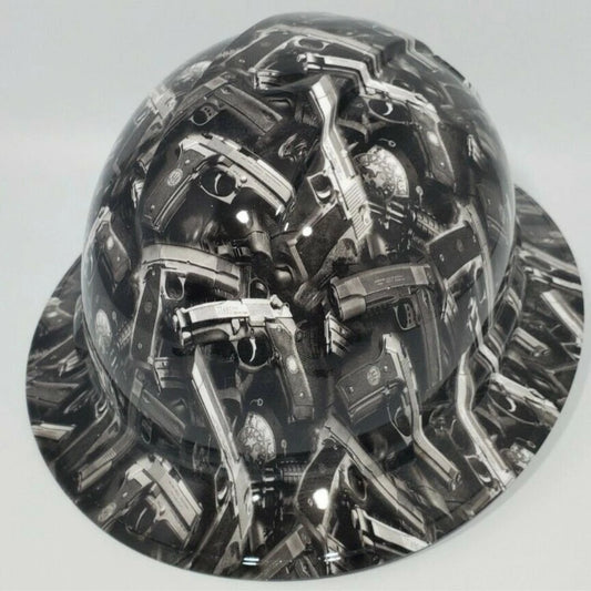 Full Brim Hard Hat Hydro Dipped Pistols