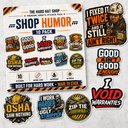Skull & Steel Jobsite Sticker Pack – 10 Piece