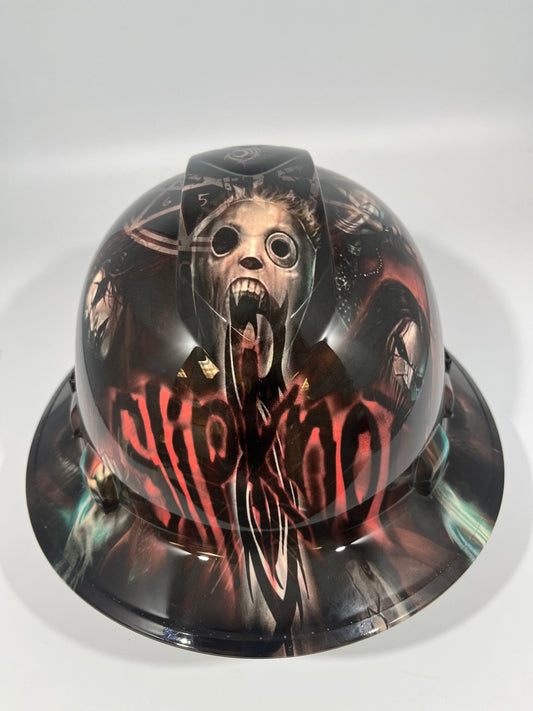 Full Brim Hard Hat Hydro Dipped Slipknot