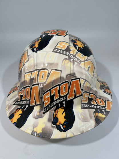 Full Brim Hard Hat Hydro Dipped Tennessee Vols