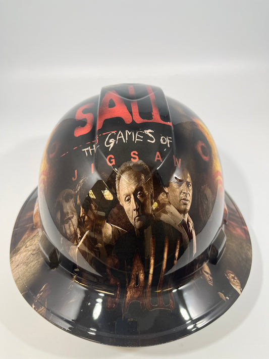 Full Brim Hard Hat Hydro Dipped THE GAMES OF JIGSAW SAW