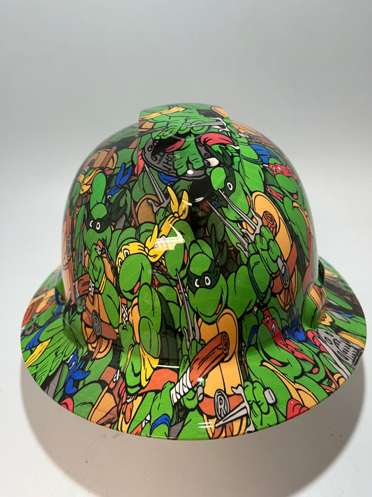 Full Brim Hard Hat Hydro Dipped Teenage Mutant Ninja Turtles