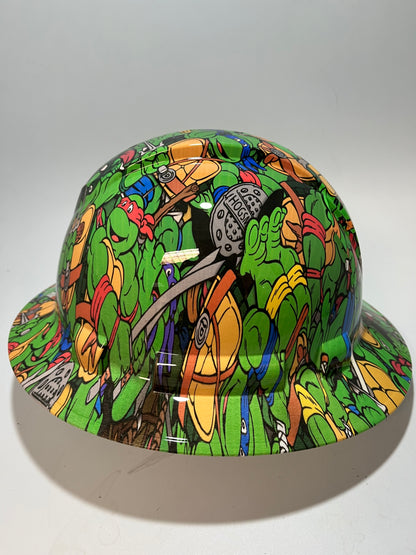 Full Brim Hard Hat Hydro Dipped Teenage Mutant Ninja Turtles